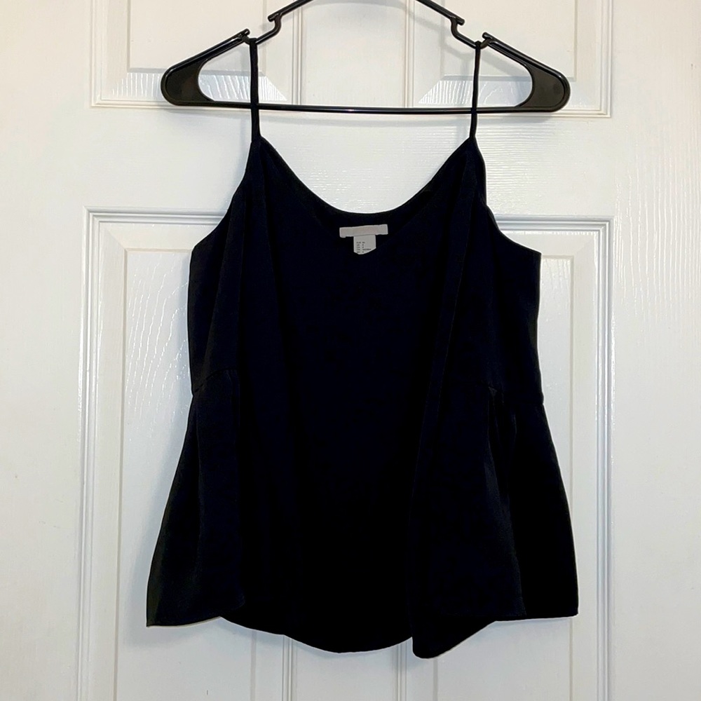 H&M Bell Sleeve off the shoulder style black blouse. IN GREAT CONDITION!